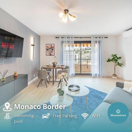 5Mn Monaco - Vue Mer - Parking - Piscine - Bb Beausoleil Εξωτερικό φωτογραφία