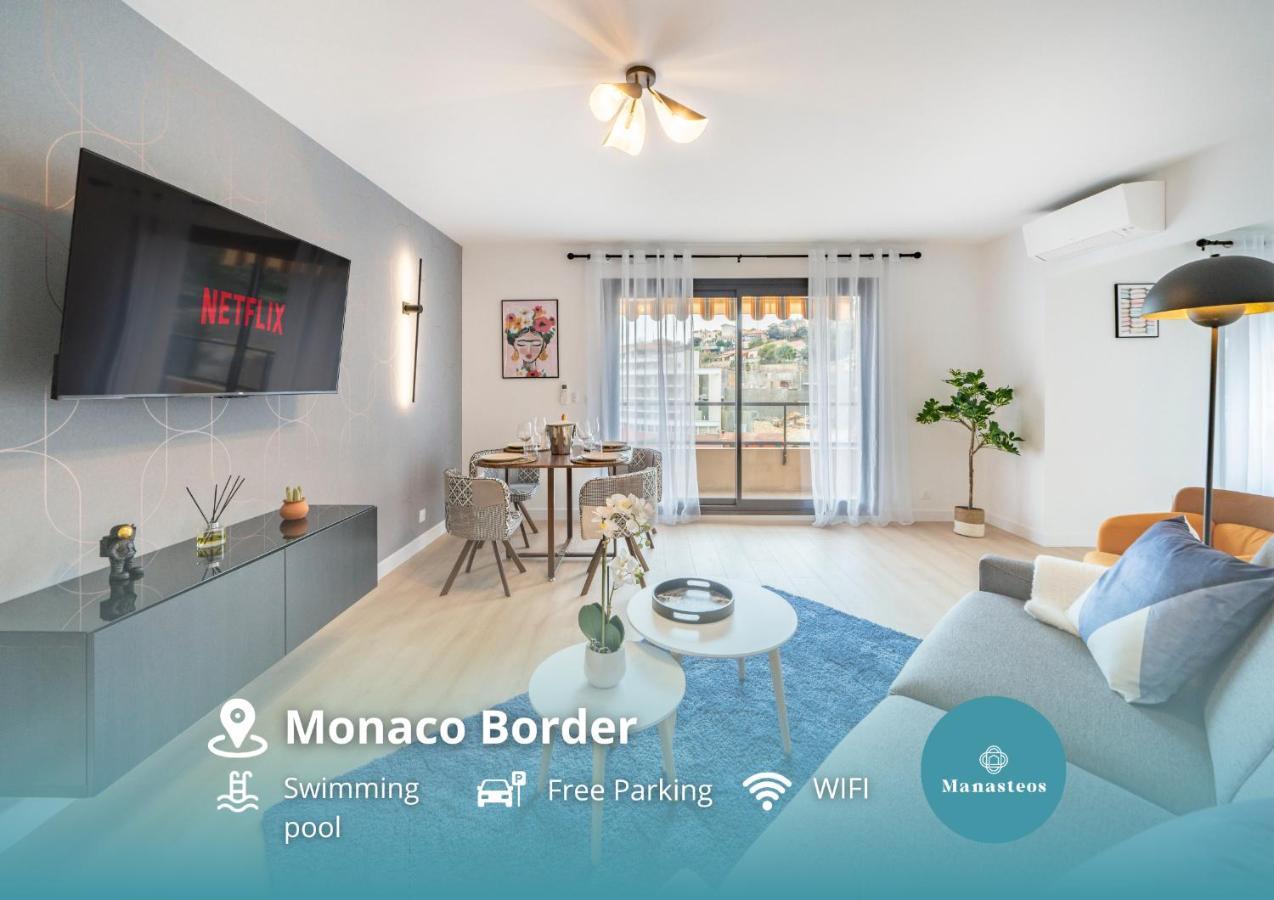 5Mn Monaco - Vue Mer - Parking - Piscine - Bb Beausoleil Εξωτερικό φωτογραφία